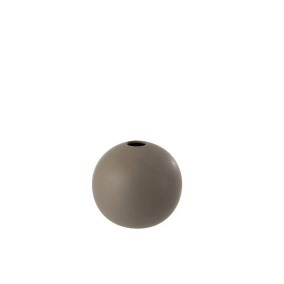 J-Line - Vase boule en gris 18x18x17 cm - J-Line - Image 2