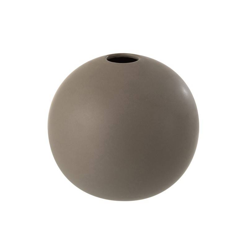 J-Line - Vase boule en  gris 18x18x17 cm - J-Line - Image 1