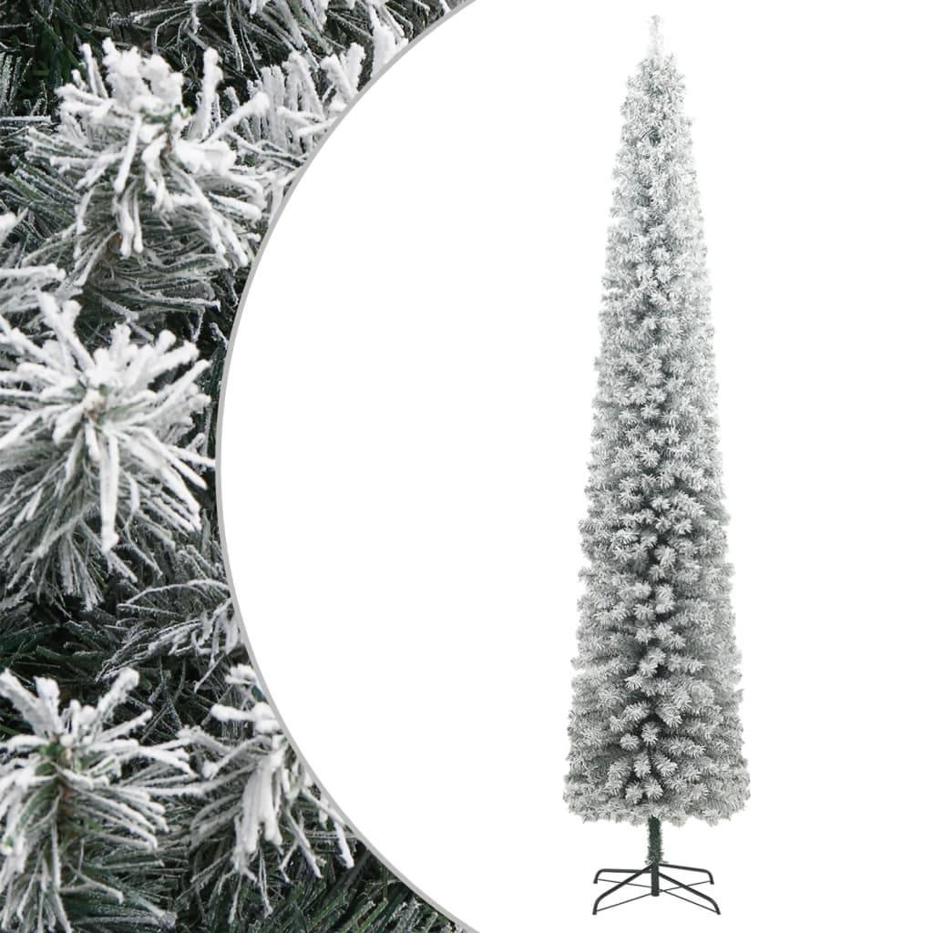ComfortXL - Sapin de Noël artificiel enneigé mince 270 cm PVC gain de place – ComfortXL Outdoor Living - Image 1