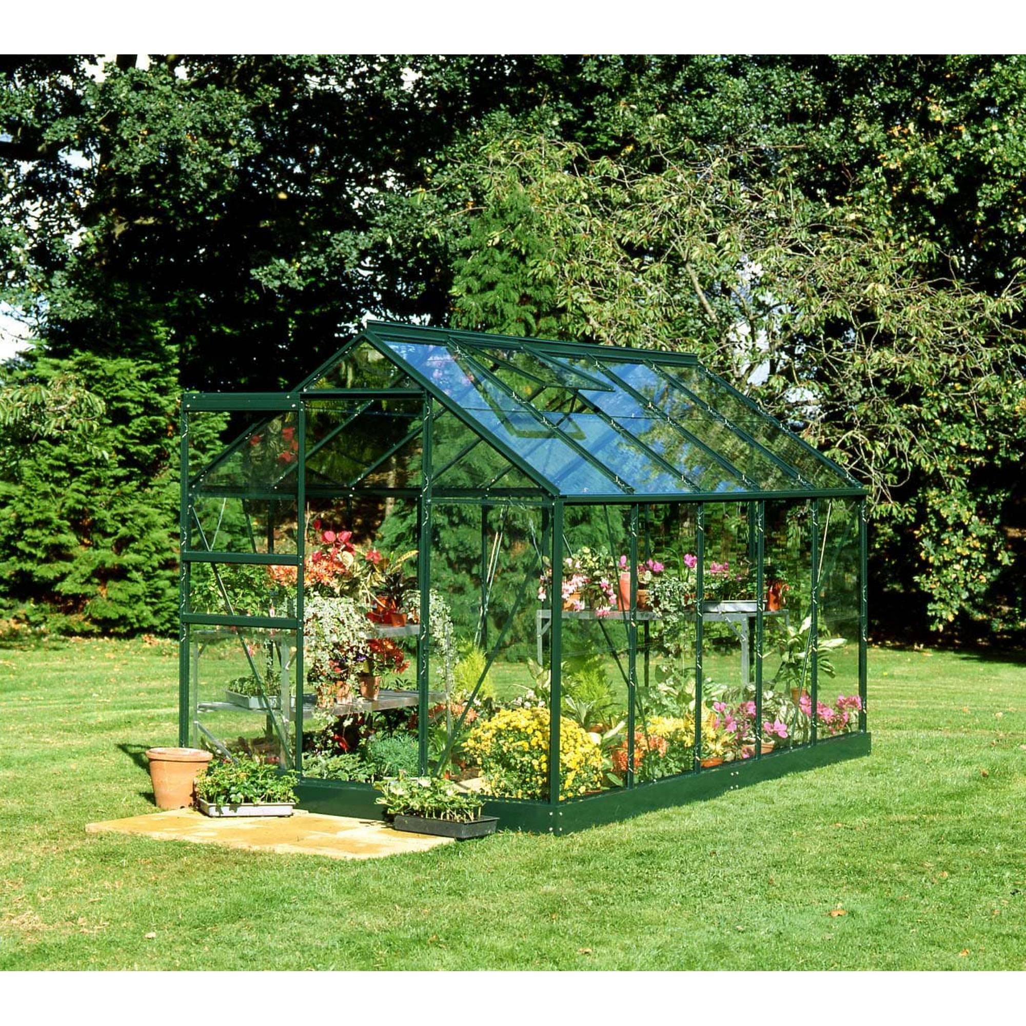 Halls - Serre en verre horticole 6,2 m² - Popular 106, vert - Halls