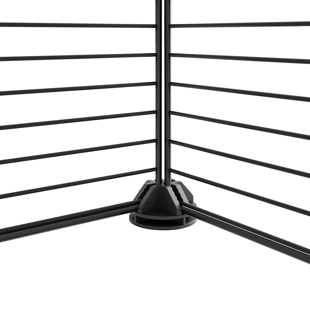 Vidaxl - Cage animaux de compagnie à 44 panneaux et porte Noir 210x175x70 cm vidaXL 3114046 - Imagen 4