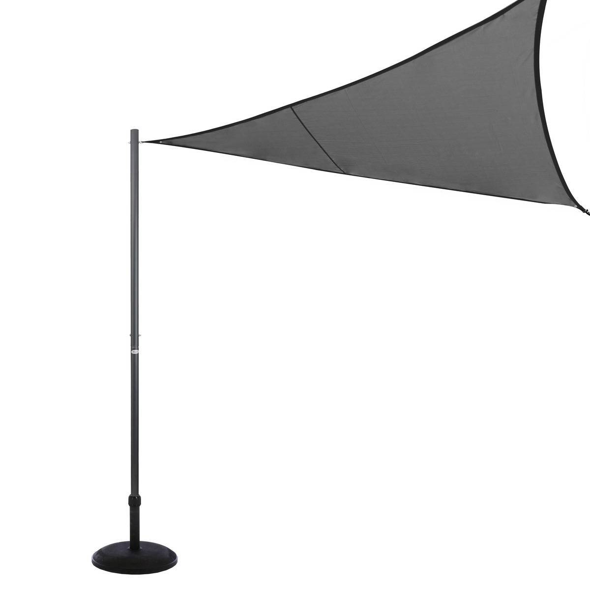 Hesperide - Mât de fixation pour voile d'ombrage graphite 50mm en acier traité époxy Hespéride - Image 2