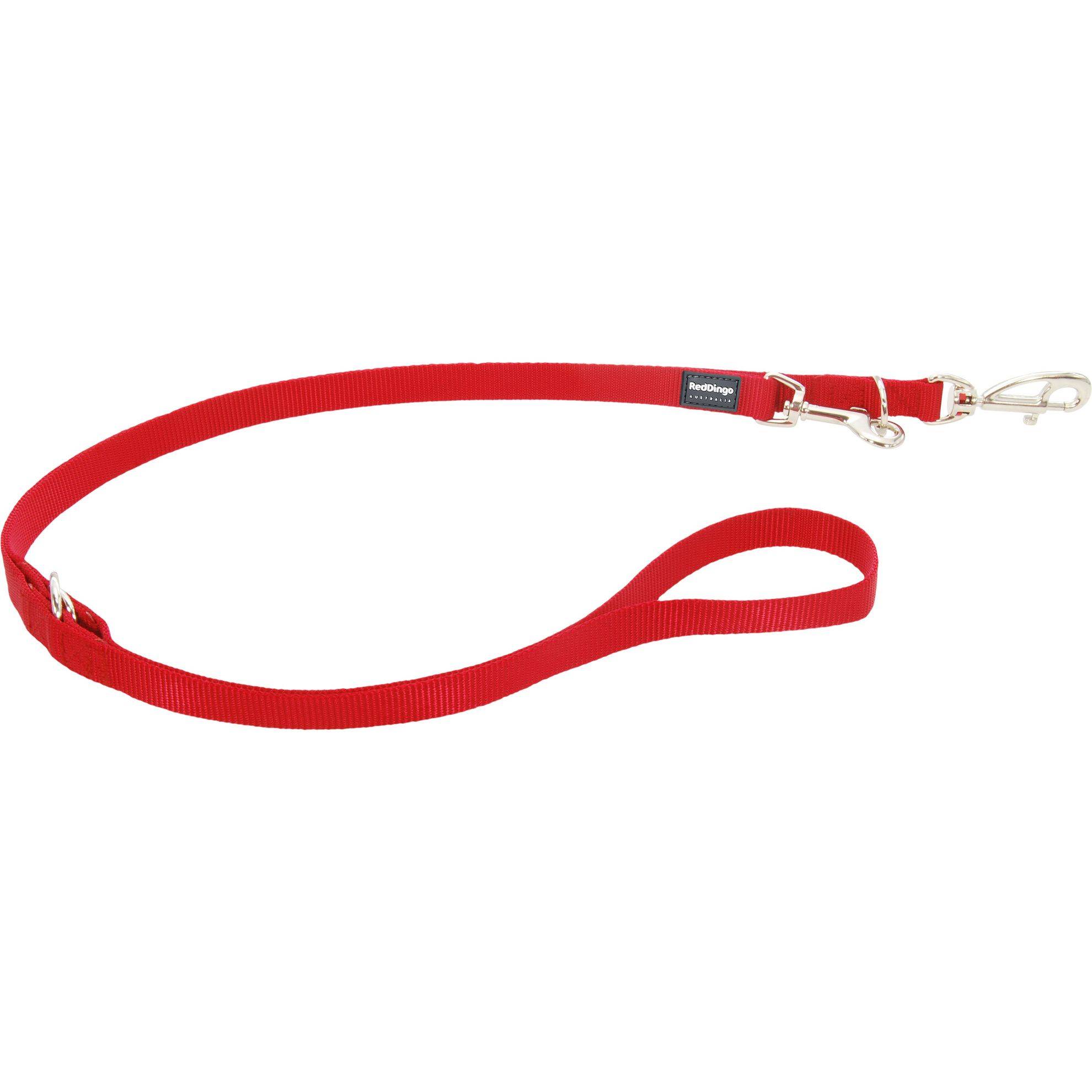Laisse 3 positions Red Dingo Basic rouge Taille : T1 RED DINGO