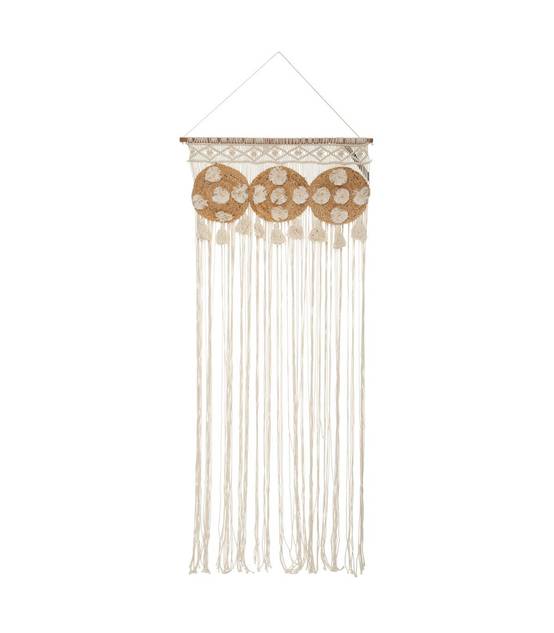 Rideau fil macramé en Jute et Coton 90 x 200 cm - Image 1