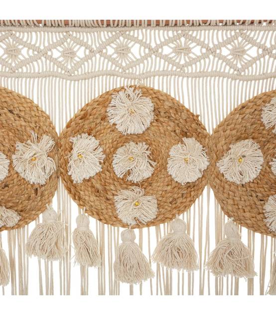 Rideau fil macramé en Jute et Coton 90 x 200 cm - Image 2
