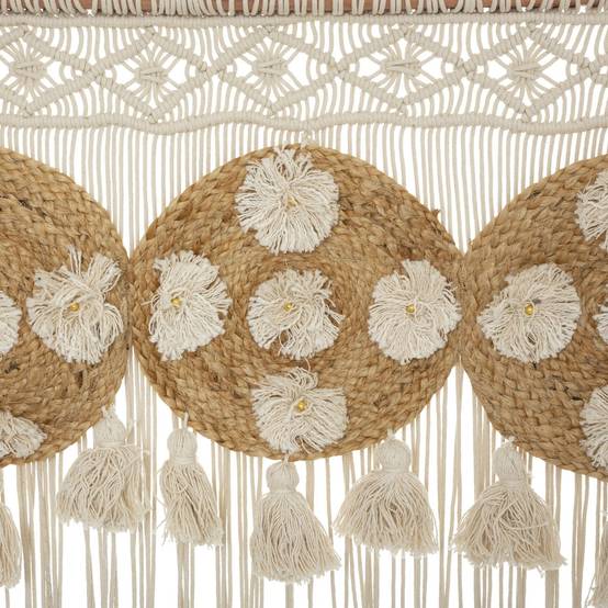 Rideau fil macramé en Jute et Coton 90 x 200 cm - Image 5