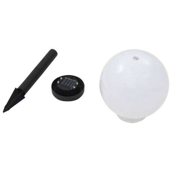 Lampe d'extérieur - Lampe de jardin LED sphérique solaire 3 pcs 20 cm RVB - Image 6