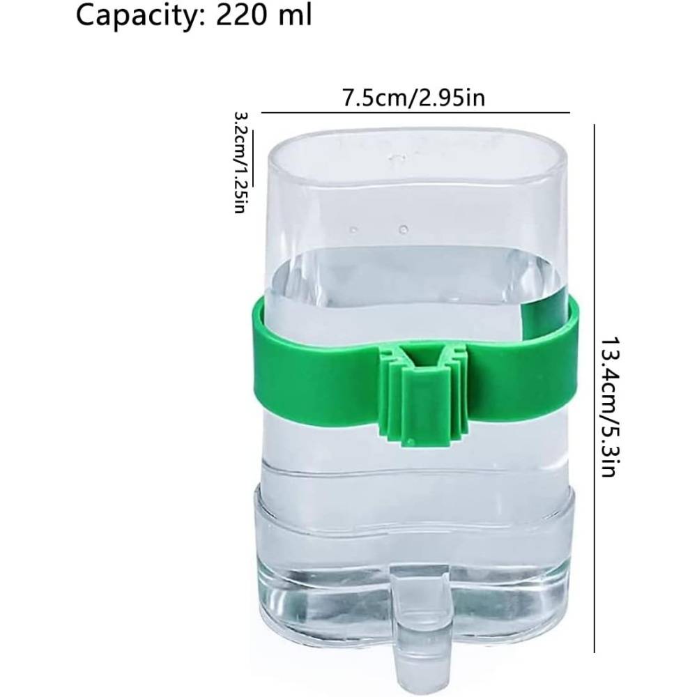 Quatre Distributeurs D'eau Plastique Transparent Pour Oiseaux - Lytech - Image 5