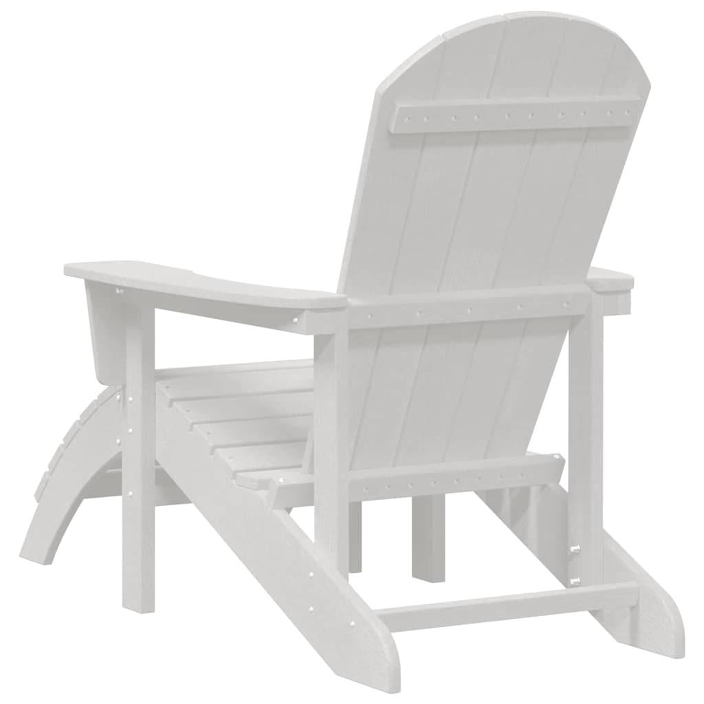 Chaise de jardin | Chaise Adirondack Blanc 82 x 74 x 92 cm HDPE - Image 6