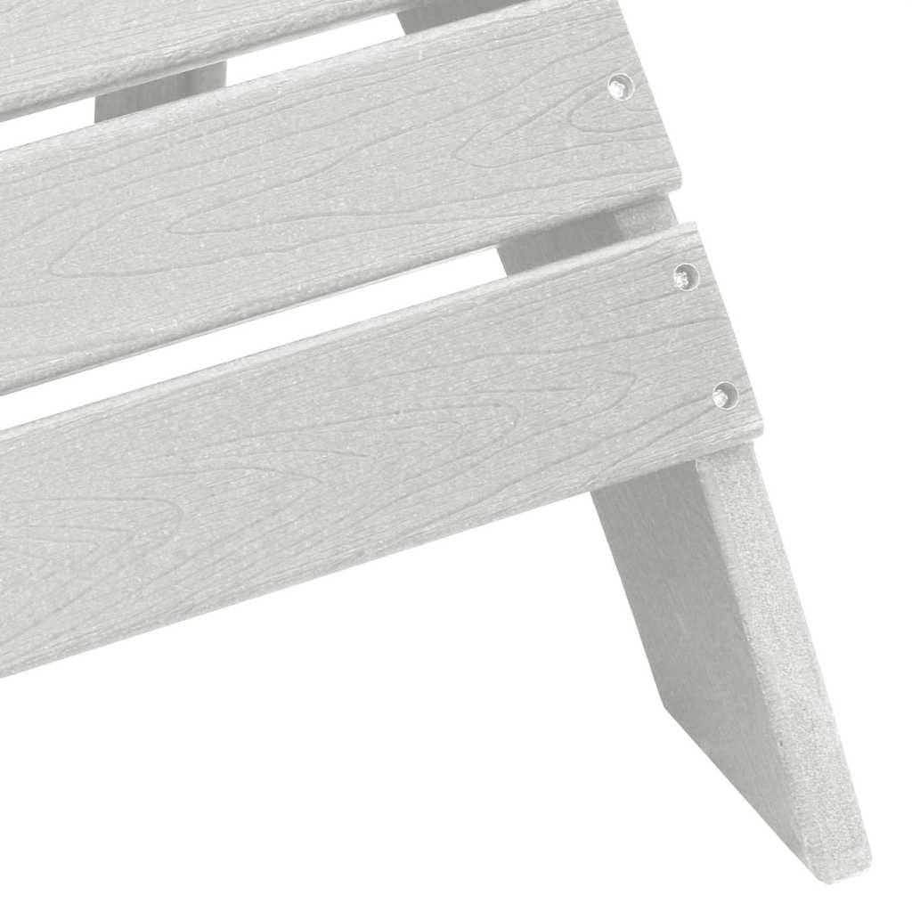 Chaise de jardin | Chaise Adirondack Blanc 82 x 74 x 92 cm HDPE - Image 7