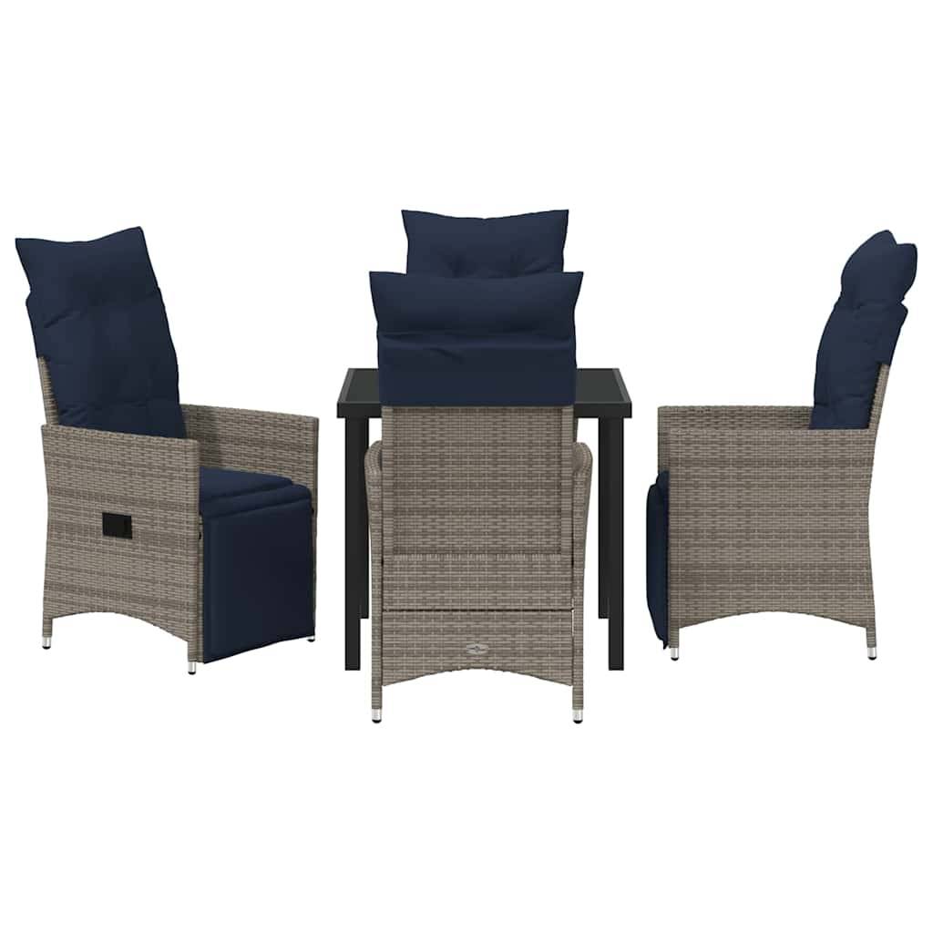 ComfortXL - Salon de Jardin 4 Places Gris en Polyrotin Tressé avec Table de Repas Extérieur – ComfortXL Outdoor Living - Image 7