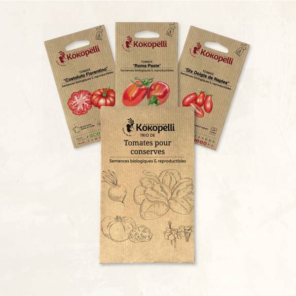 Tomates pour conserves - 3 sachets de graines bio à semer - Imagen 2