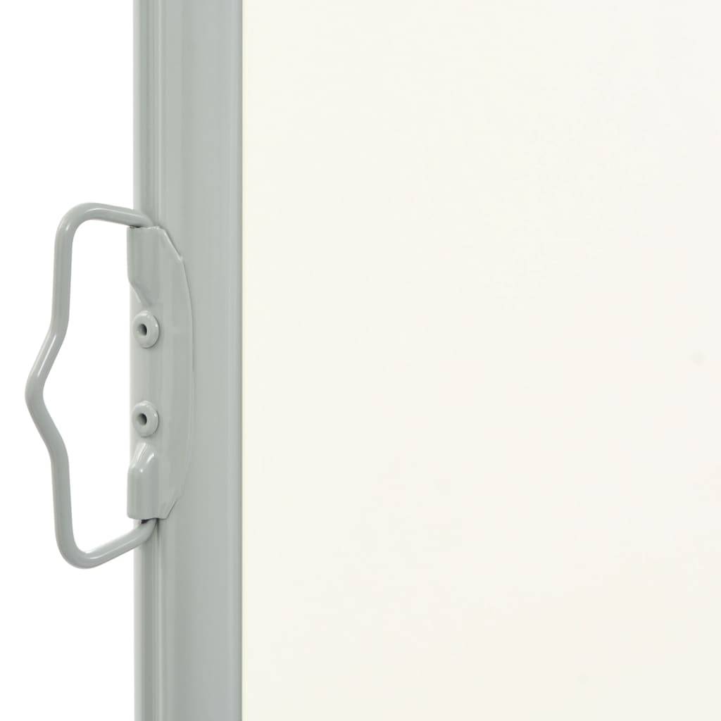 Helloshop26 - Auvent paravent store brise-vue latéral rétractable de patio jardin terrasse balcon protection visuelle écran 100 x 300 cm blanc cassé - Imagen 3