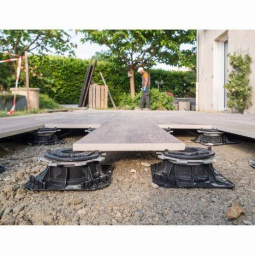 Jouplast - Plot Cléman autonivelant et réglable après pose pour terrasse dalles - 55-80mm - lot de 20 - Imagen 2