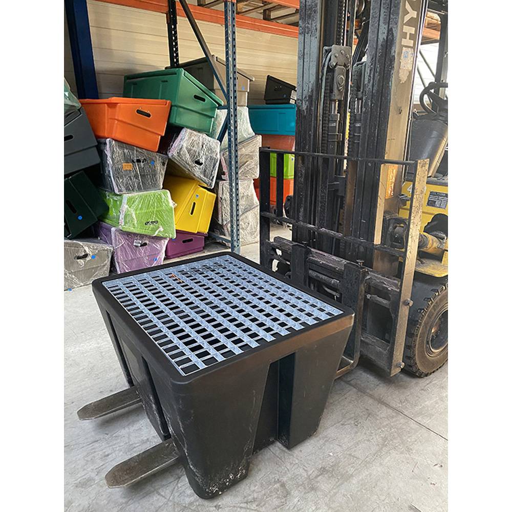 Bac de rétention pehd 240l premium pour 1 fût-lot de 4-plast'up rotomoulage - Imagen 2