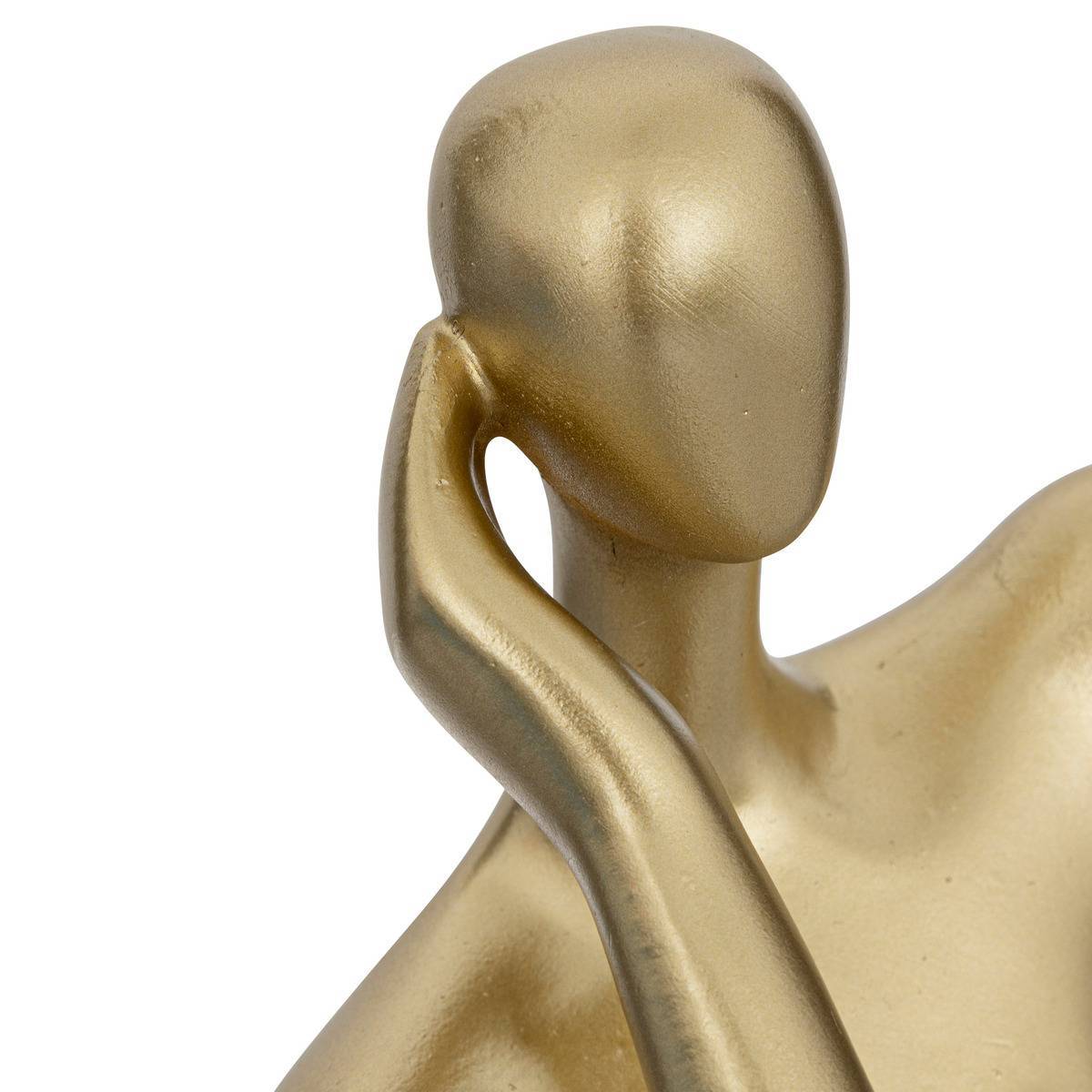 Atmosphera - Statuette femme Le collectionneur H.25cm or - Atmosphera Créateur d'intérieur - Imagen 2
