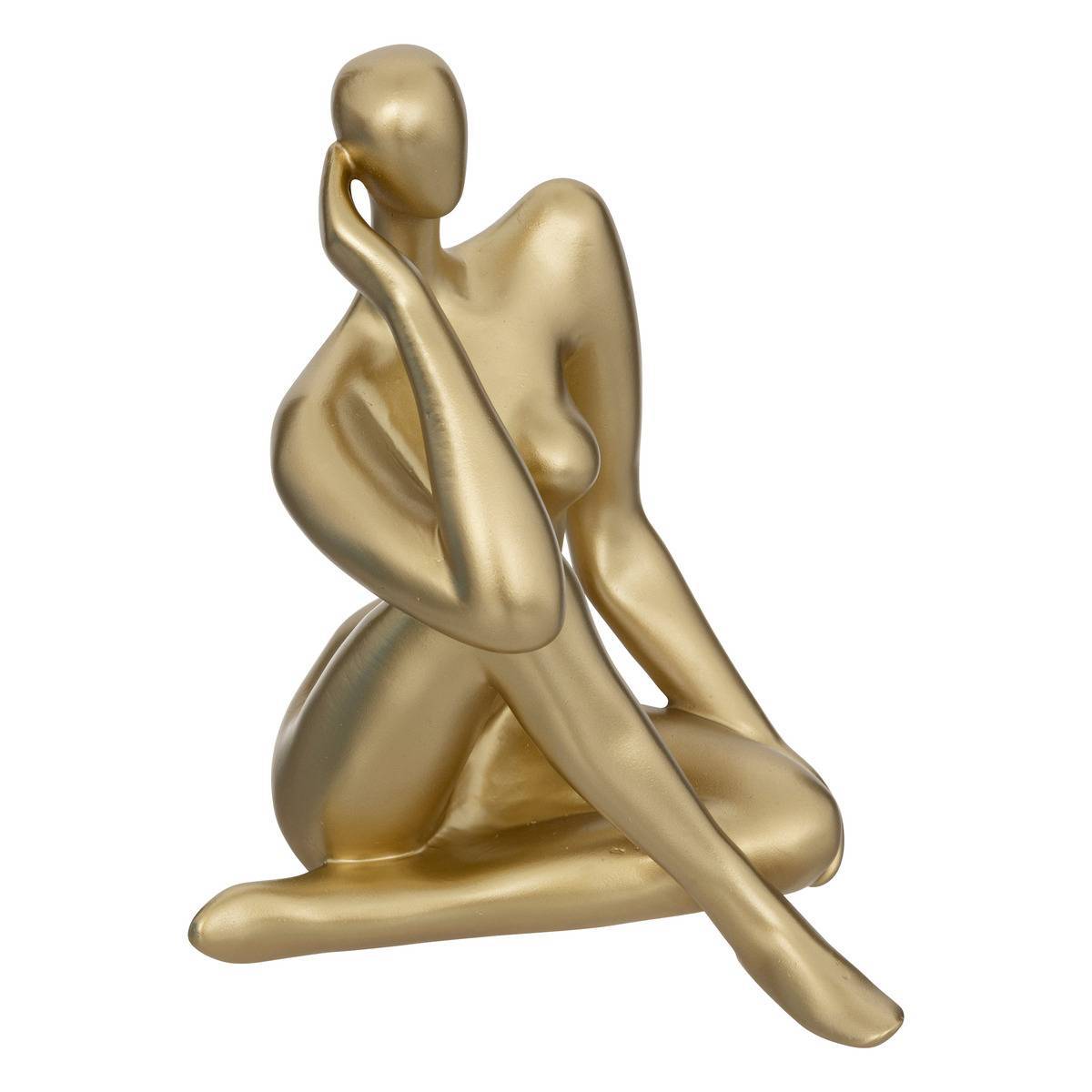 Atmosphera - Statuette femme Le collectionneur H.25cm or - Atmosphera Créateur d'intérieur - Imagen 1