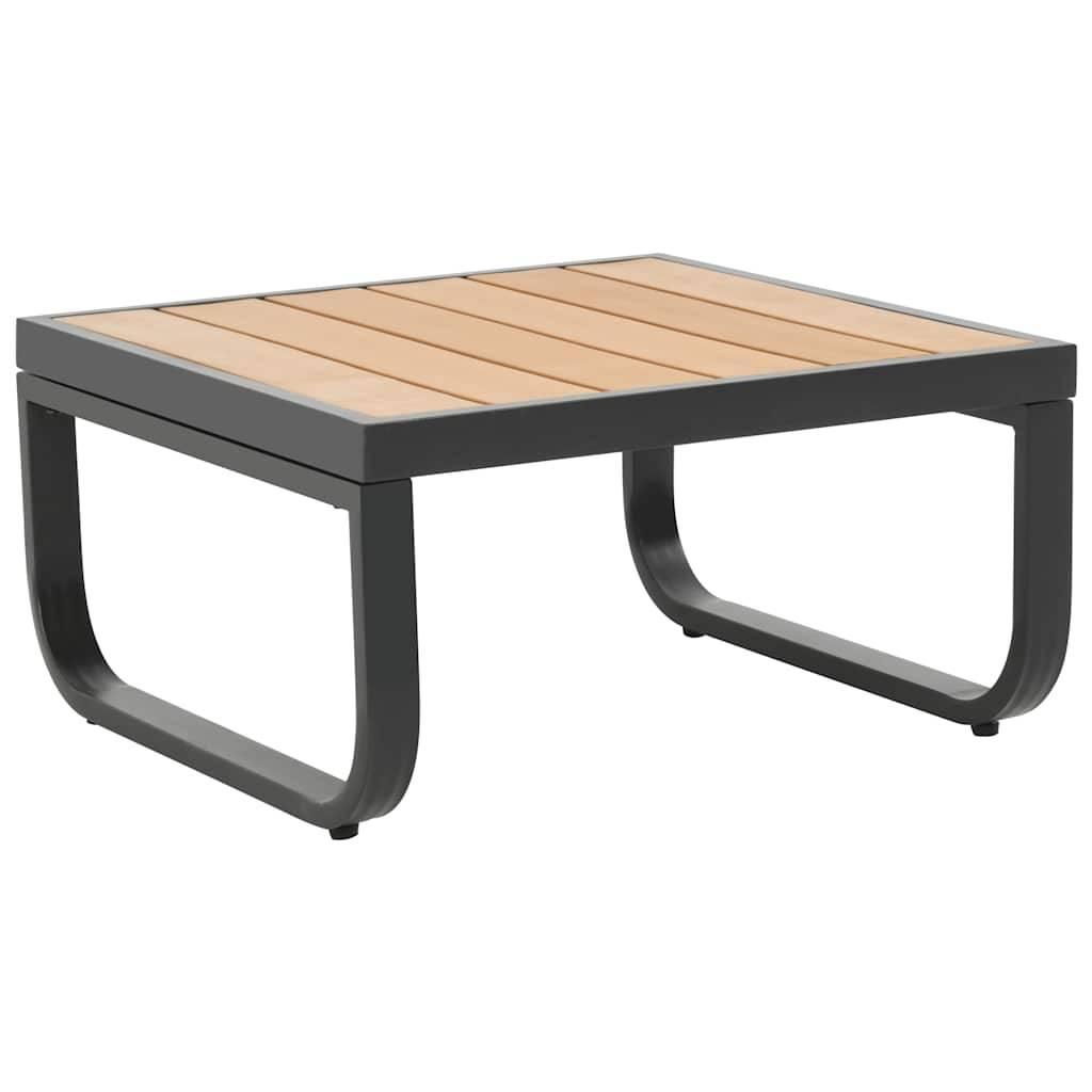 Vidaxl - Canapé d'angle de jardin à 2 places avec coussins Aluminium WPC vidaXL 44704 - Imagen 6