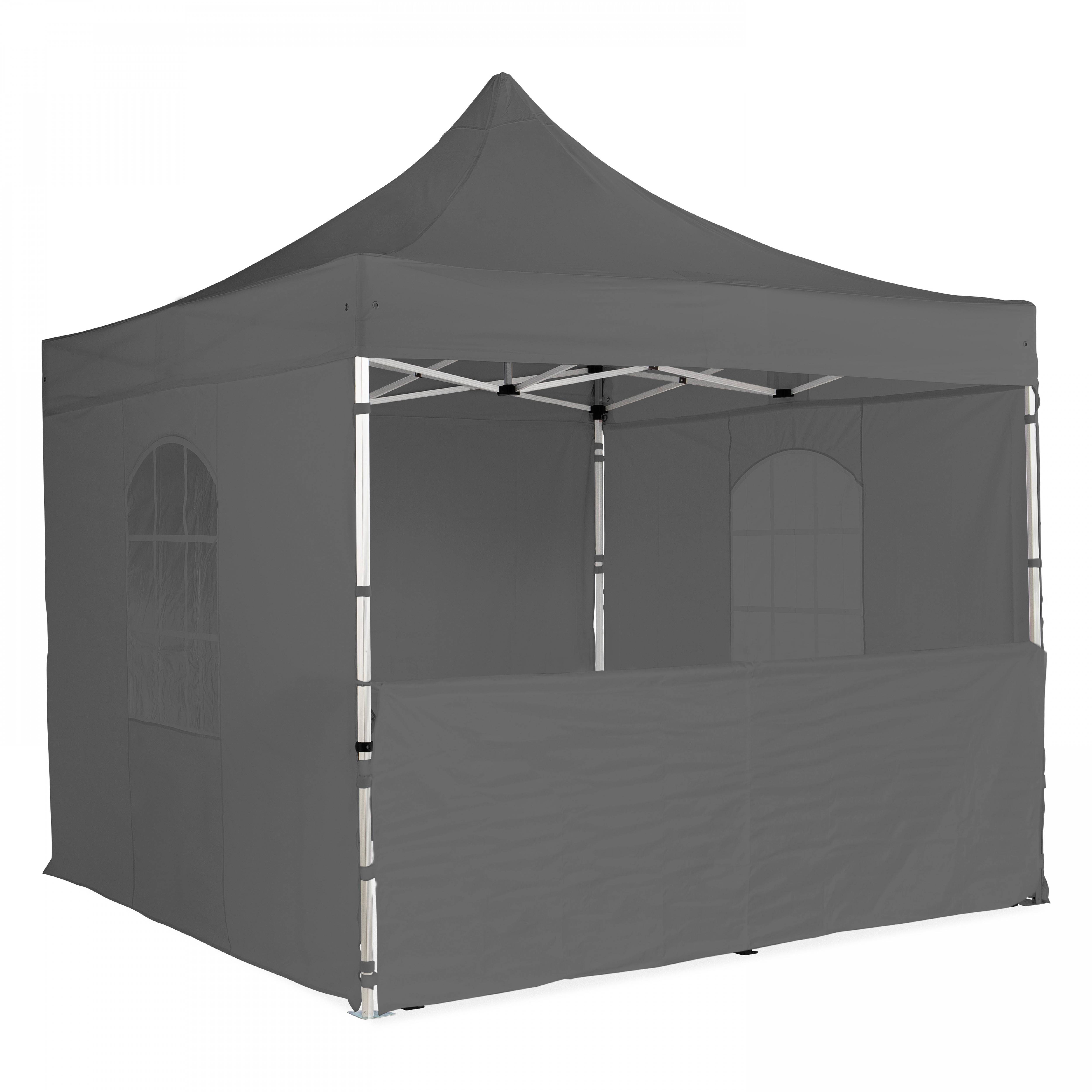 Oviala - Demi mur gris 3 m pour tente pliante 40mm  - Oviala - Imagen 1