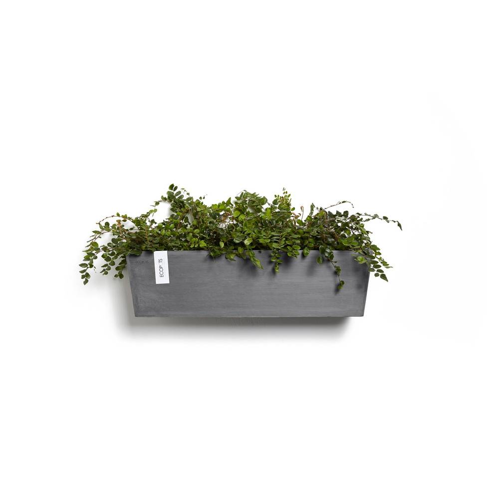 Ecopots - Pot suspension mural Manhattan Wall L Gris - 55 x 17,2 x H. 15 cm - 9,2 L ECOPOTS - Imagen 3