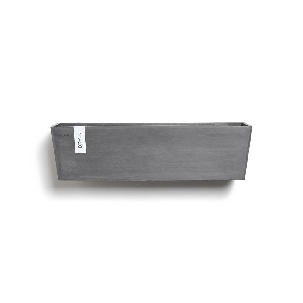 Ecopots - Pot suspension mural Manhattan Wall L Gris - 55 x 17,2 x H. 15 cm - 9,2 L ECOPOTS - Imagen 1