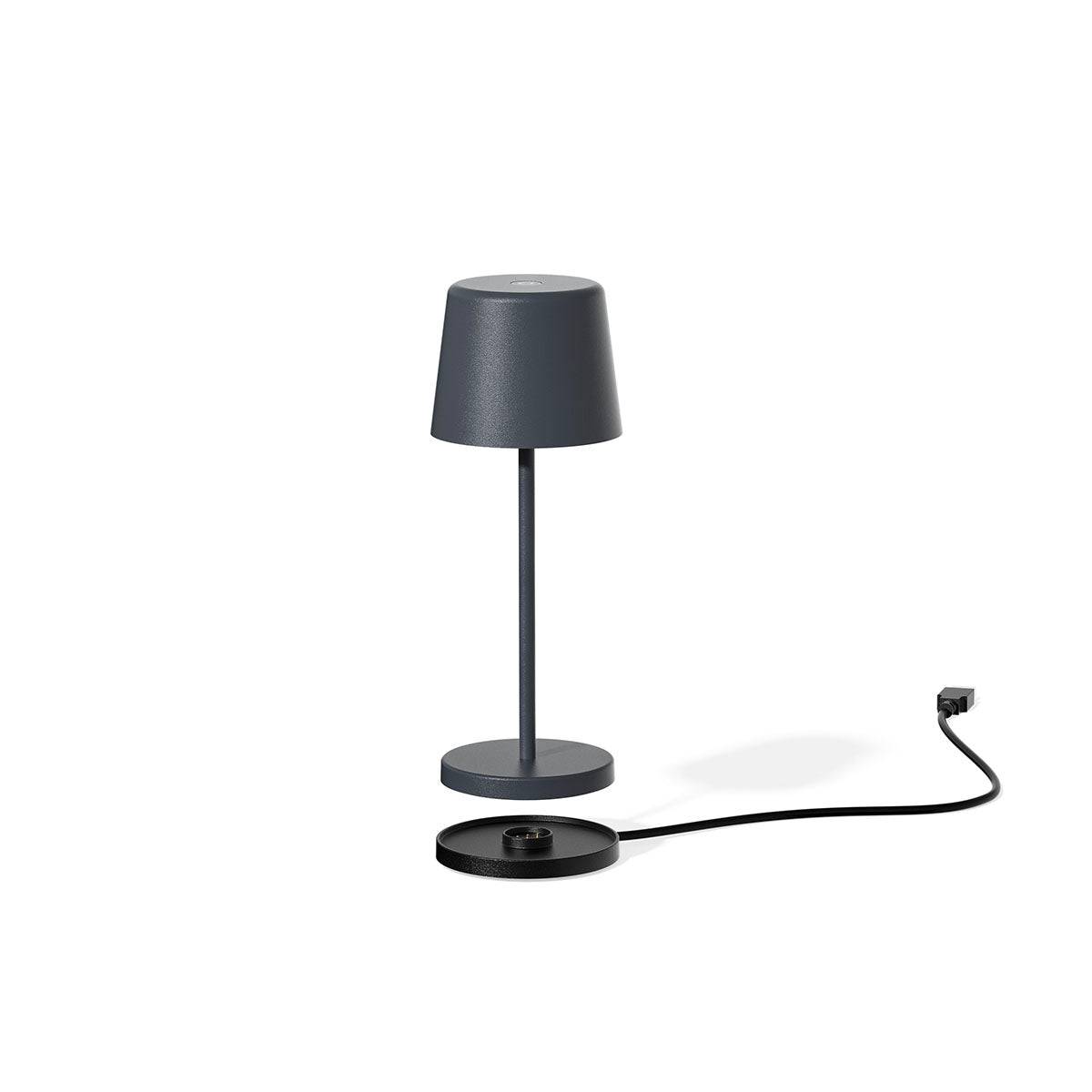 Lumisky - Lampe de table sans fil MINI KELLY Gris H22cm - Imagen 7
