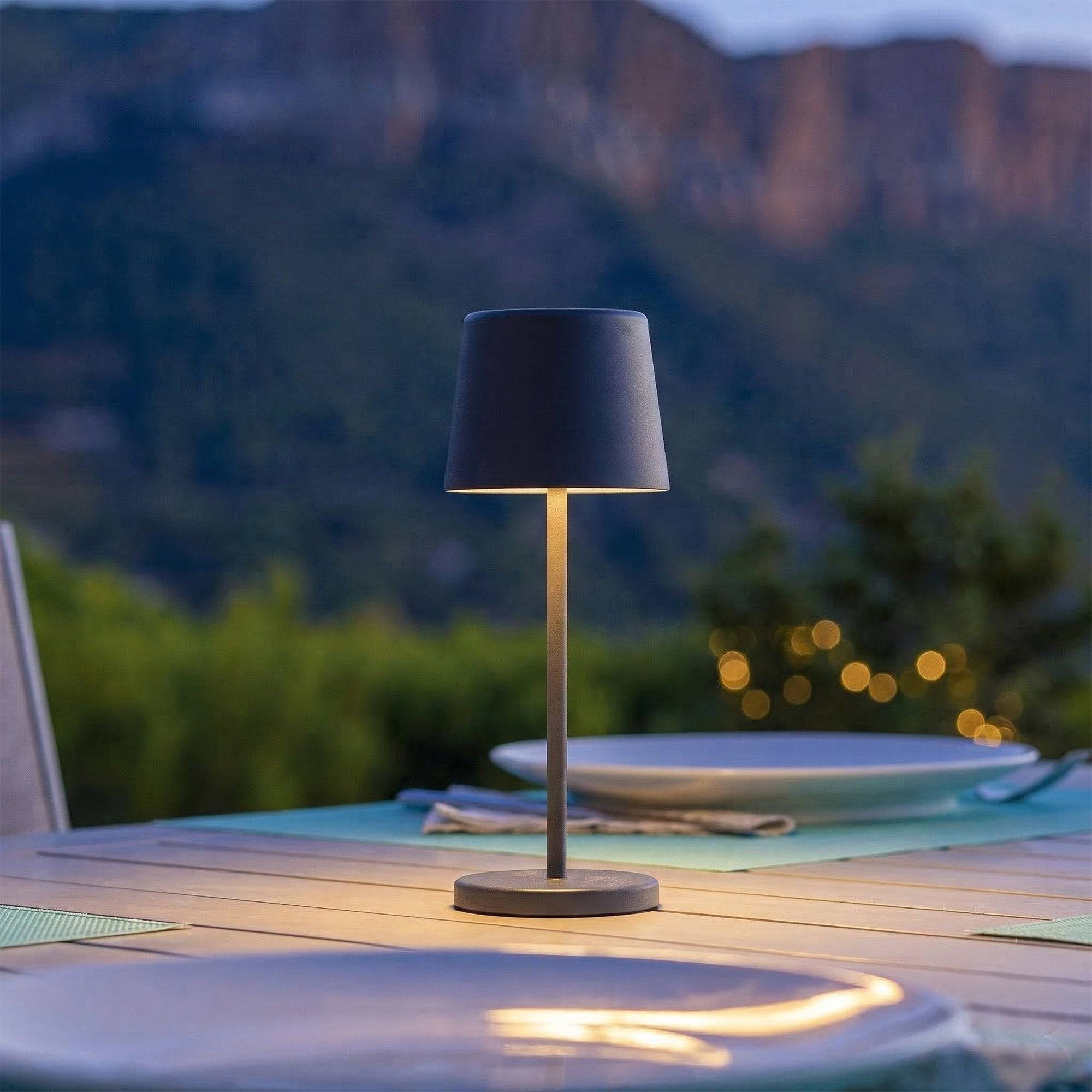 Lumisky - Lampe de table sans fil MINI KELLY Gris H22cm - Imagen 2