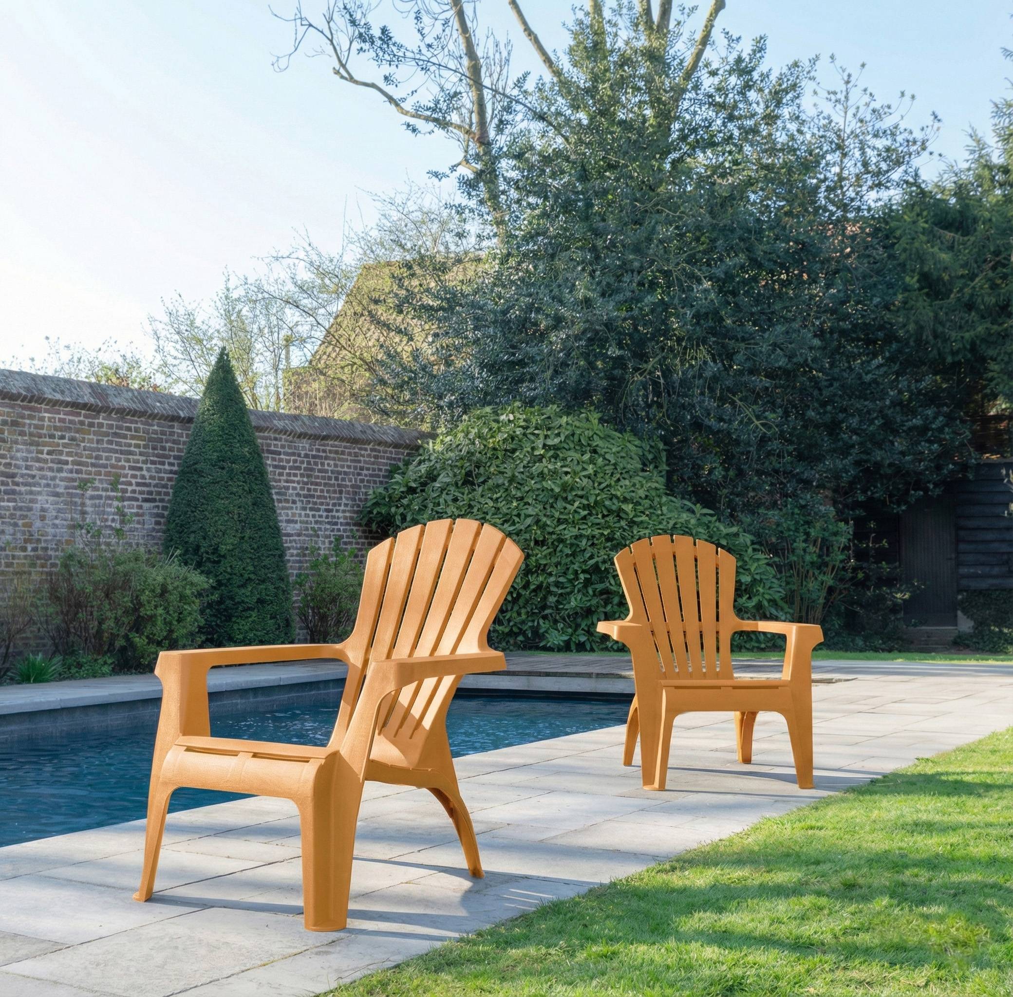 Lot de 4 Fauteuils adirondack Ocre - Image 3