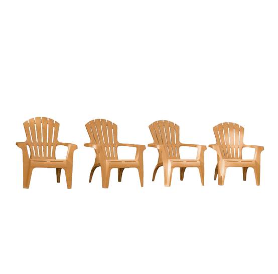 Lot de 4 Fauteuils adirondack Ocre - Image 1