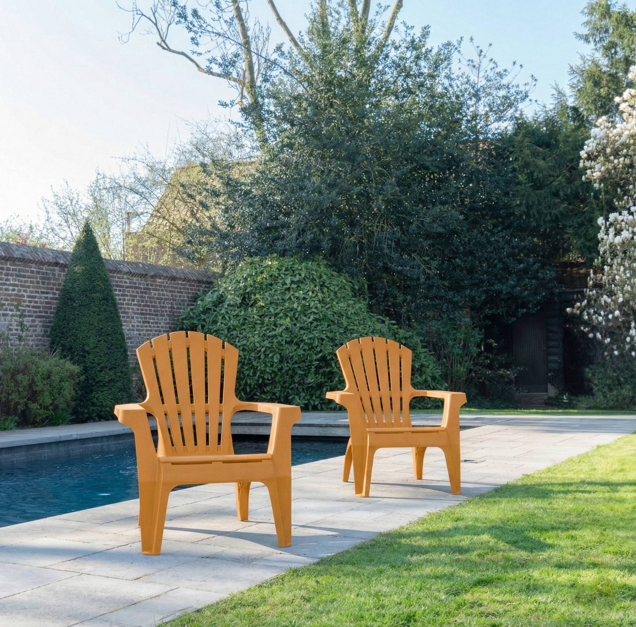 Lot de 4 Fauteuils adirondack Ocre - Image 4