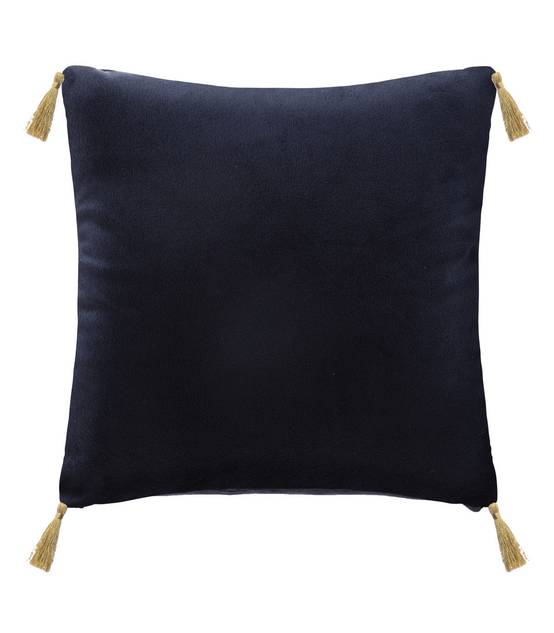 Coussin décoratif Bleu Foncé imprimé Casse-Noisette avec pompons 40 x 40 cm - Image 5