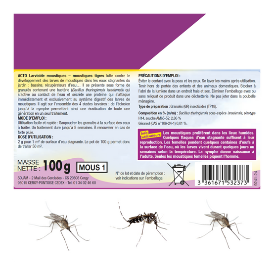 Acto - ACTO Larvicide : Éradiquez les moustiques dans votre jardin - Image 3