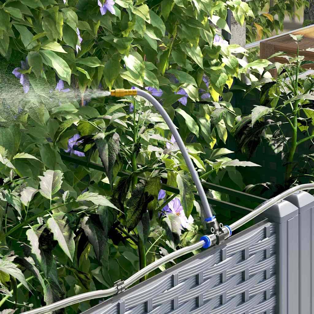 Cache-pot de jardin 2 pcs | Bac à fleurs Gris Clair Acier - Image 4