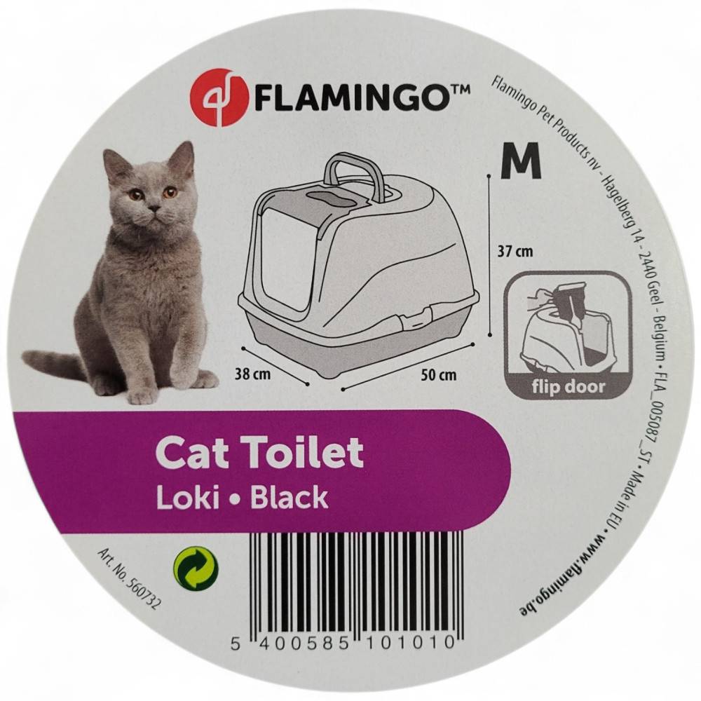 Maison de toilette, Loki noir, 38 x 50 x H37 cm, pour chat - Imagen 8