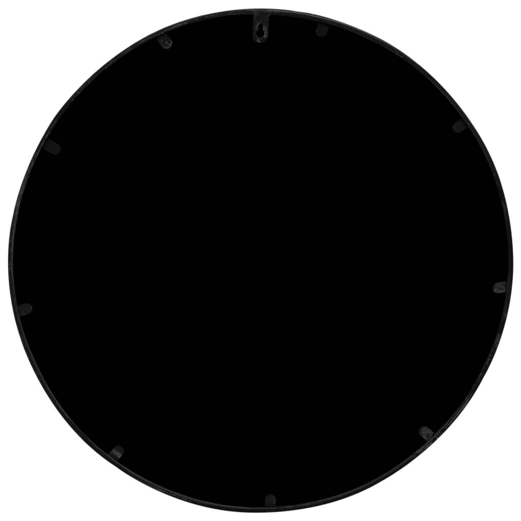 Maison Chic - Miroir de jardin - Miroir d'extérieur - miroir de maquillage Noir 60x3 cm Fer Rond utilisation extérieure - Image 4