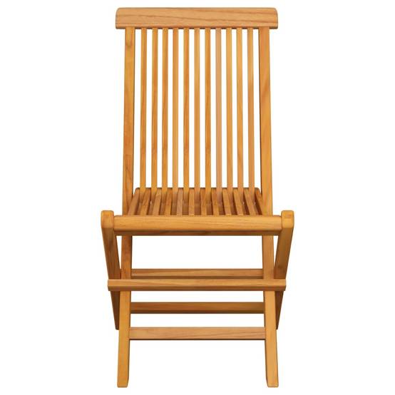 Lot de 6 Chaises de jardin et coussins - Chaises d'extérieur - Fauteuils de jardin blanc crème Teck massif - Image 5