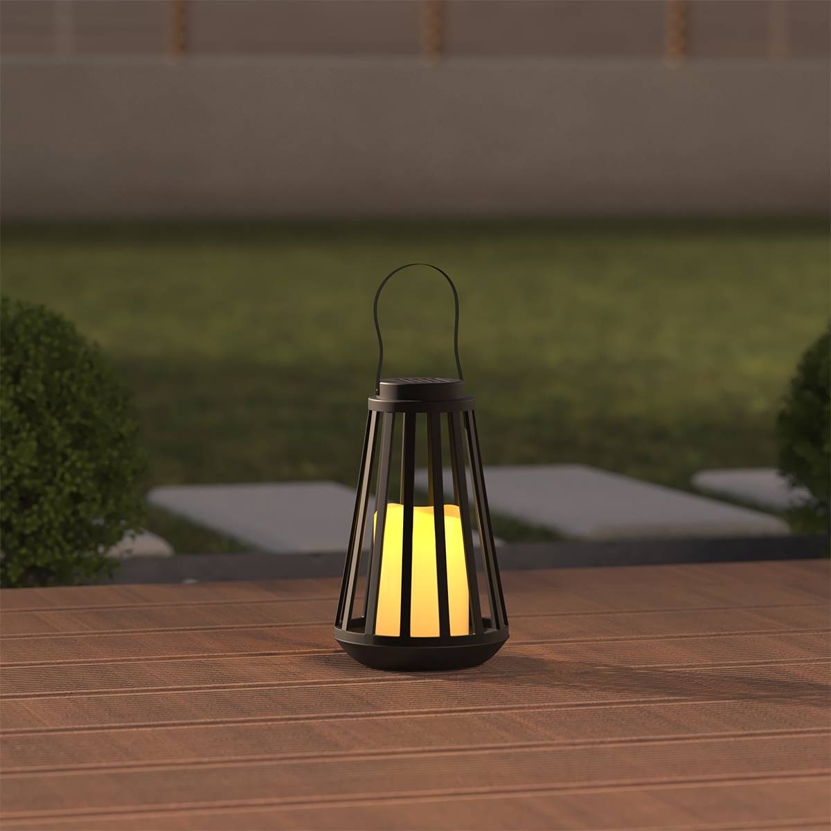 Lanterne d extérieur solaire "Brit" H. 21,5 cm ATMOSPHERA CREATEUR D'INTERIEUR - Image 5