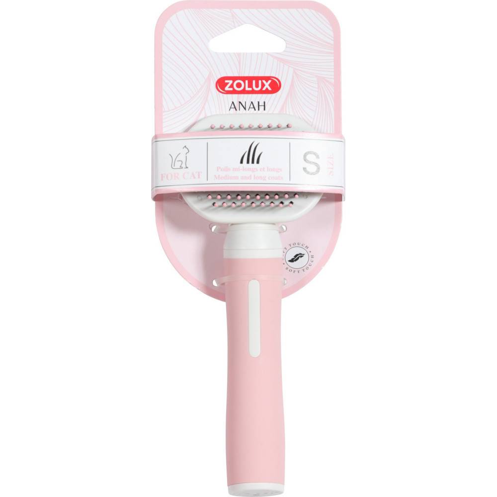 Zolux - Brosse SLICKER à picot doux taille S pour chats - Imagen 2