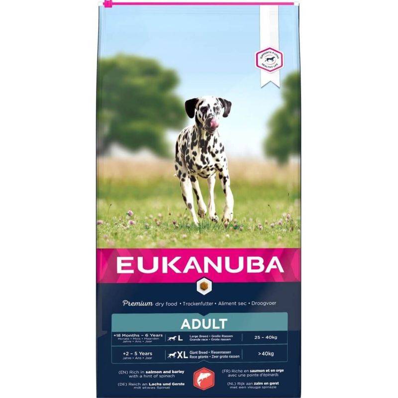 Eukanuba - CROQUETTES CHIEN ADULT SAUMON LARGE - EUKANUBA 2,5 kg - Imagen 1