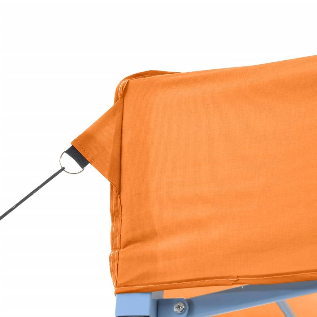 ComfortXL - Tente de réception pliante acier pour grands rassemblements toit Oxford 5.8x3m Orange - ComfortXL Outdoor Living - Image 6