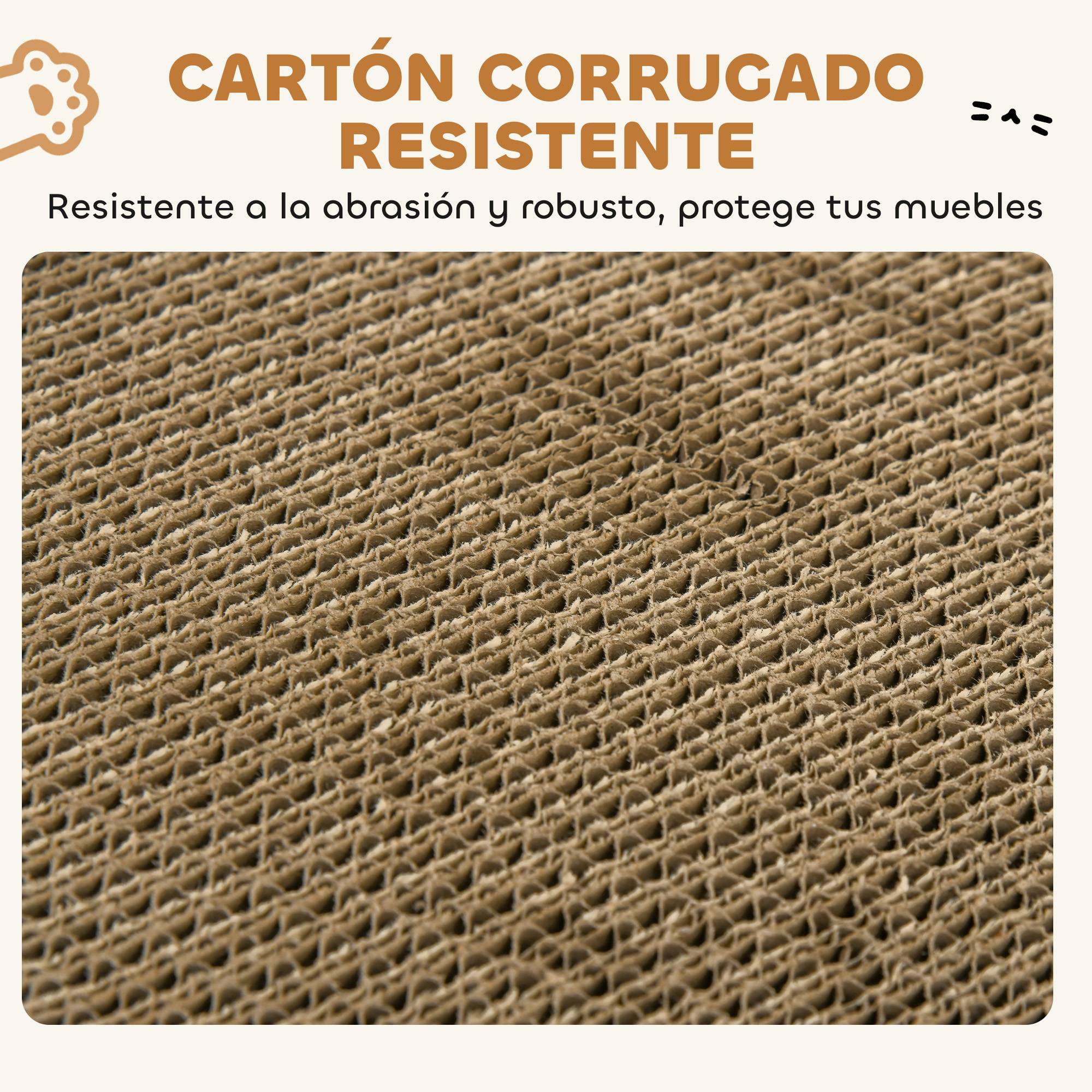 Griffoir Château pour Chat en Carton Maison de Jeu avec 2 Zones à Griffer et Herbe à Chat Marron - ComfortXL Outdoor Living - Image 7