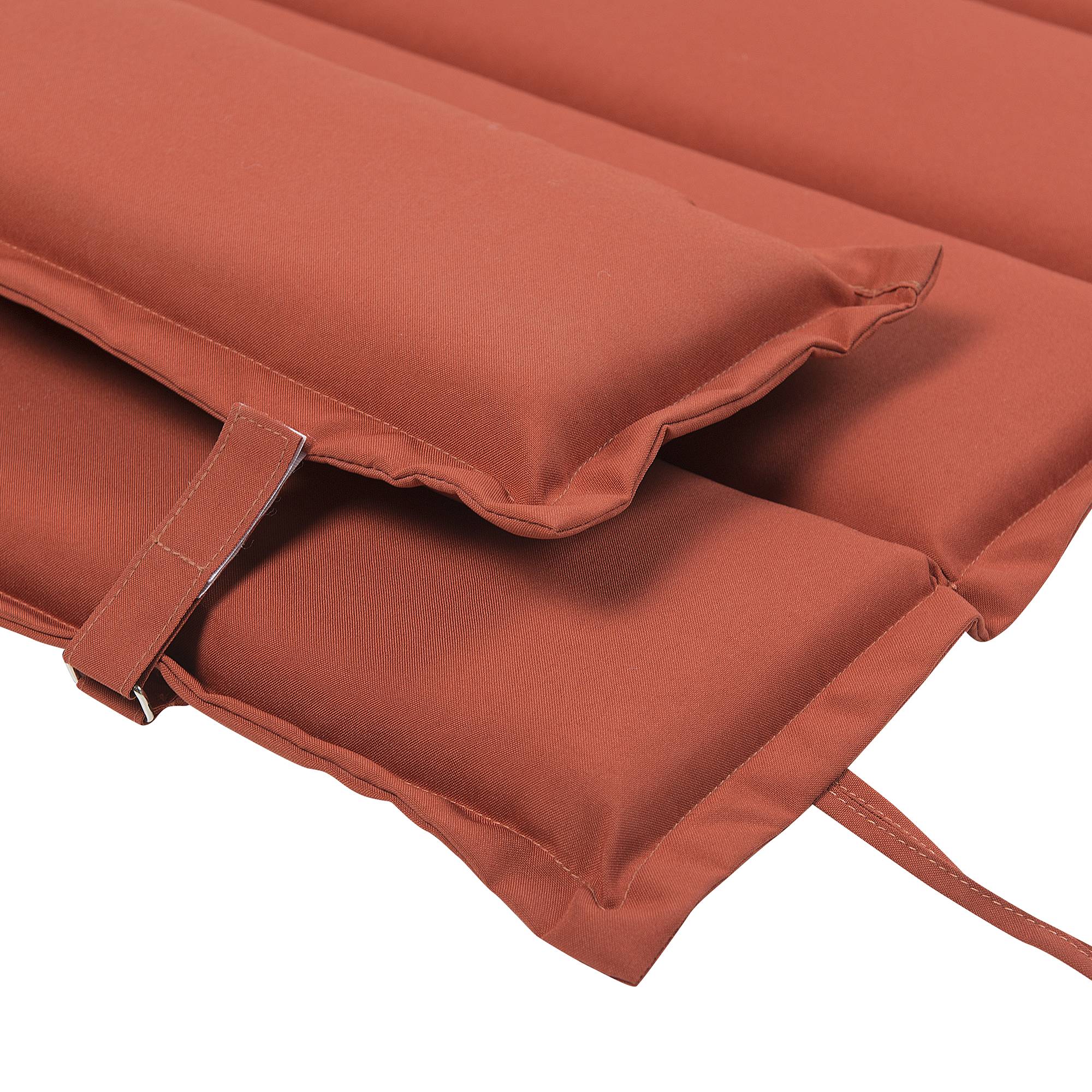 Beliani - Coussin pour chaise longue Brescia 60 x 180 cm en Tissu Imperméabe Rouge Beliani - Imagen 6