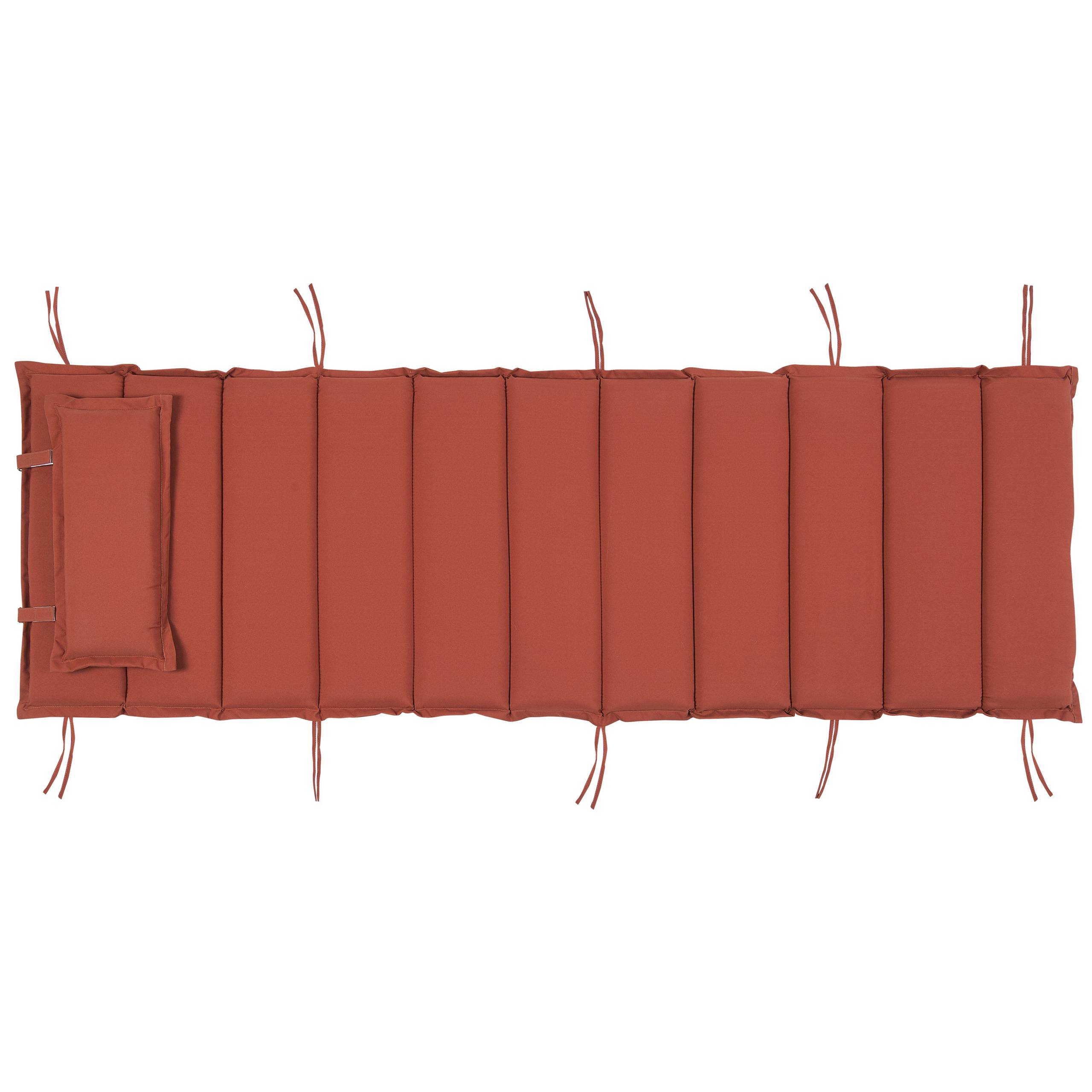 Beliani - Coussin pour chaise longue Brescia 60 x 180 cm en Tissu Imperméabe Rouge Beliani - Imagen 5