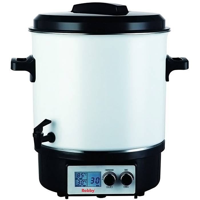 Robby - Stérilisateur de bocaux électrique avec écran lcd robinet et minuteur 27l 1800w STERI PRO LCD Robby - Image 1