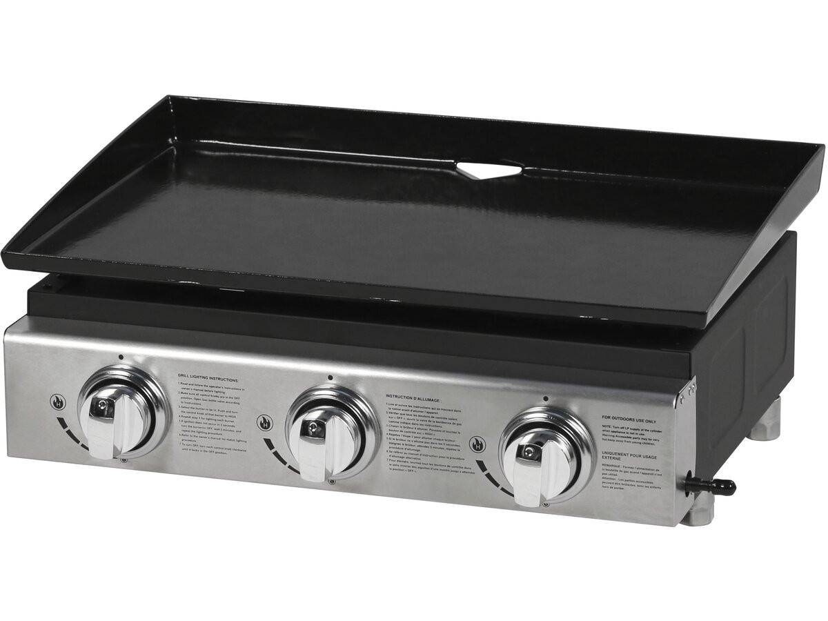 Habitat Et Jardin - Plancha "presto 3" - 3 Brûleurs - 7.5kw - Gris -habitat Et Jardin