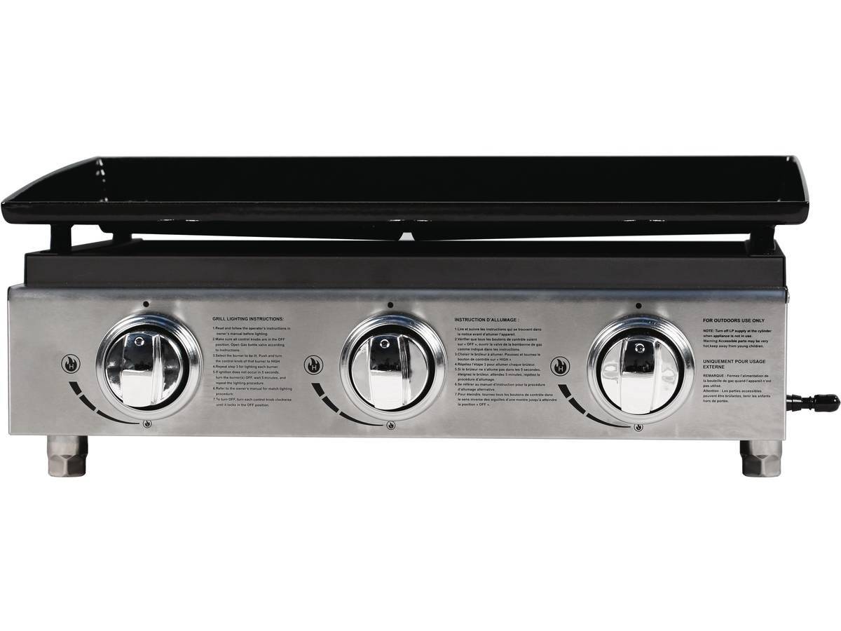 Habitat Et Jardin - Plancha "presto 3" - 3 Brûleurs - 7.5kw - Gris -habitat Et Jardin - Image 3