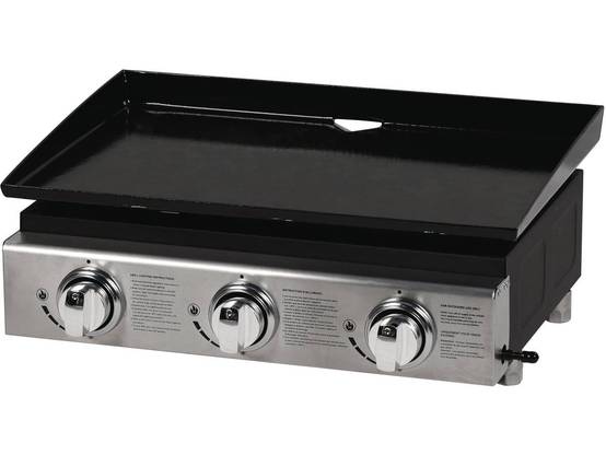 Habitat Et Jardin - Plancha "presto 3" - 3 Brûleurs - 7.5kw - Gris -habitat Et Jardin - Image 1