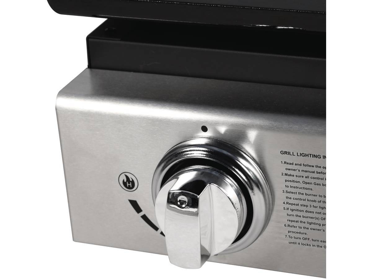Habitat Et Jardin - Plancha "presto 3" - 3 Brûleurs - 7.5kw - Gris -habitat Et Jardin - Image 4