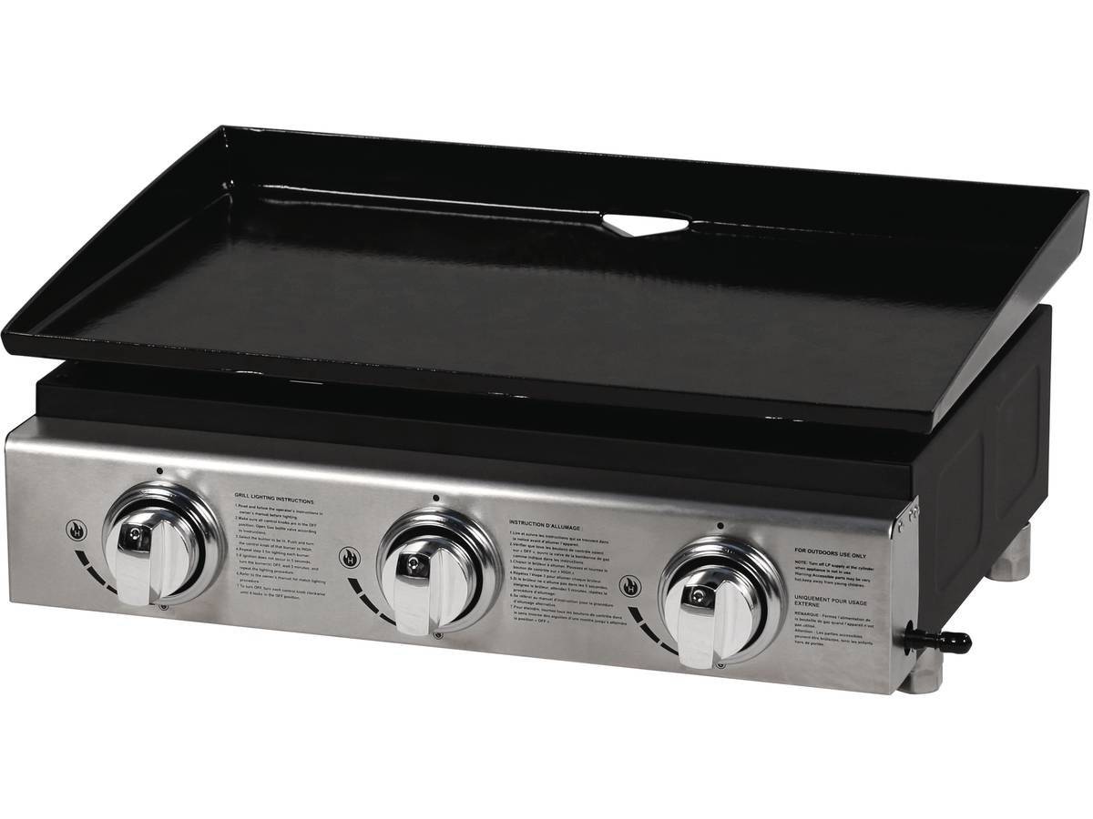 Habitat Et Jardin - Plancha "presto 3" - 3 Brûleurs - 7.5kw - Gris -habitat Et Jardin