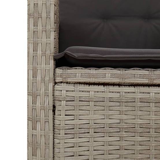 Salon de Jardin pour Balcon 2 Personnes avec Fauteuils Inclinables et Table Carrée en Verre – ComfortXL Outdoor Living - Image 6